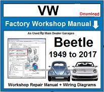 VW Volkswagen Beetle Workshop Repair Manual